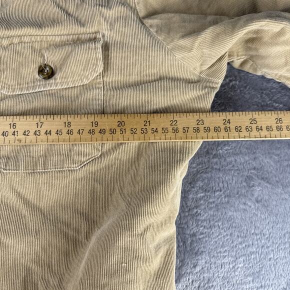 VINTAGE Country Touch Mens Tan Corduroy Quilted Lining Jacket Size L - Picture 5 of 6